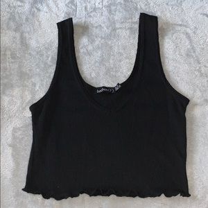 Black Boohoo tank top